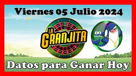 Datos explosivos para hoy granjita 05 Julio 2024 .